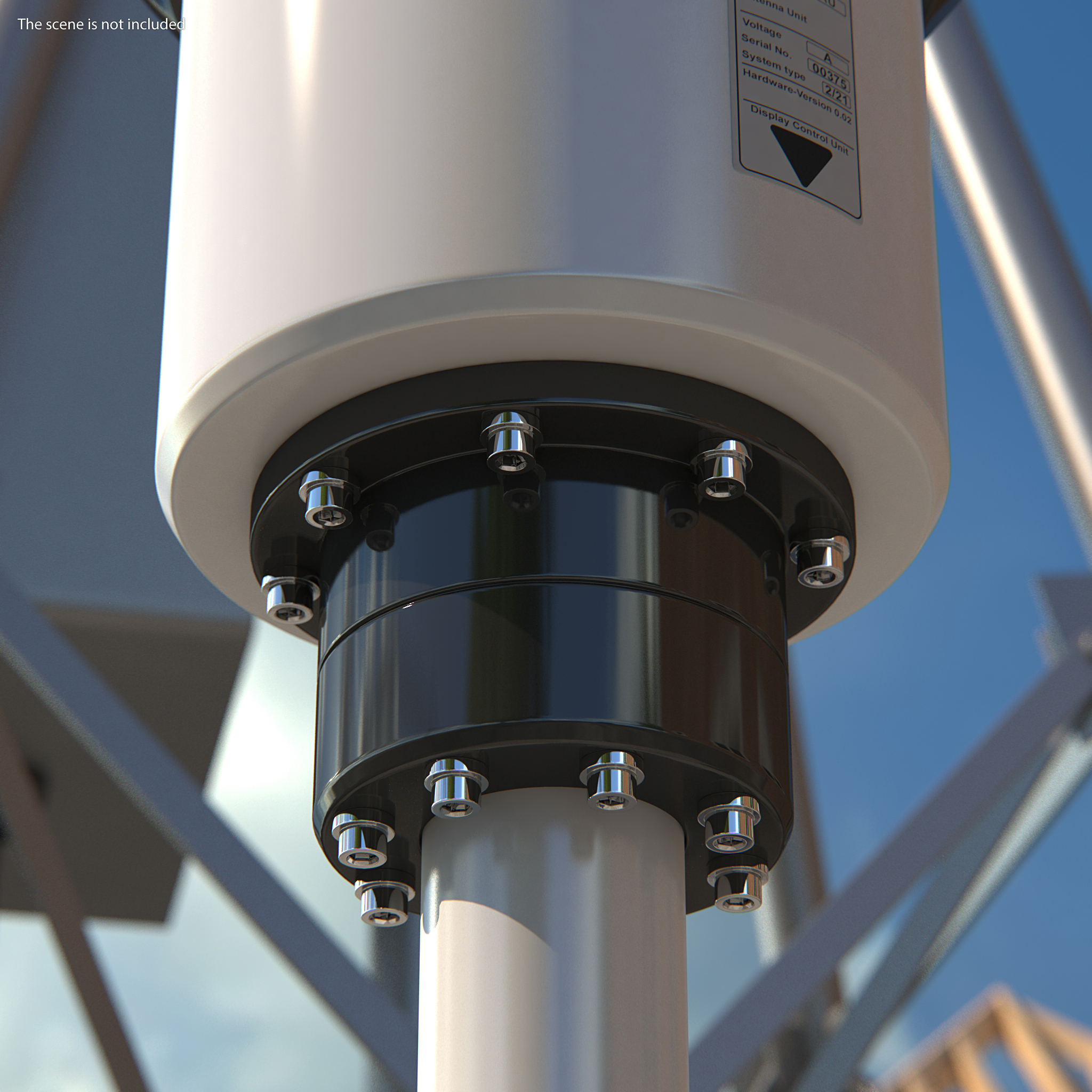 3D model SAR Multiband Direction Finder System with Antenna