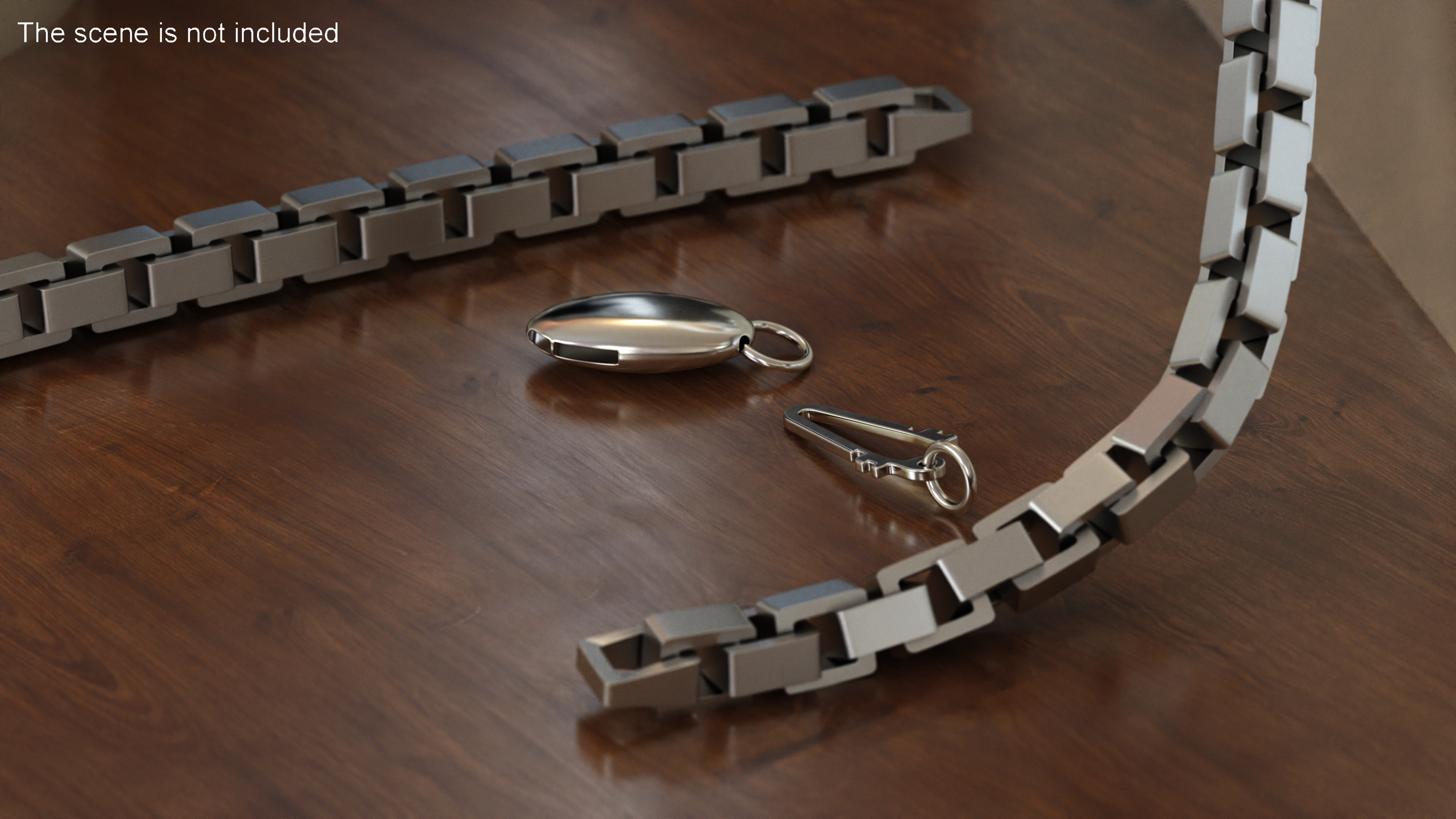 3D model Jewelry Clasps Set Silver