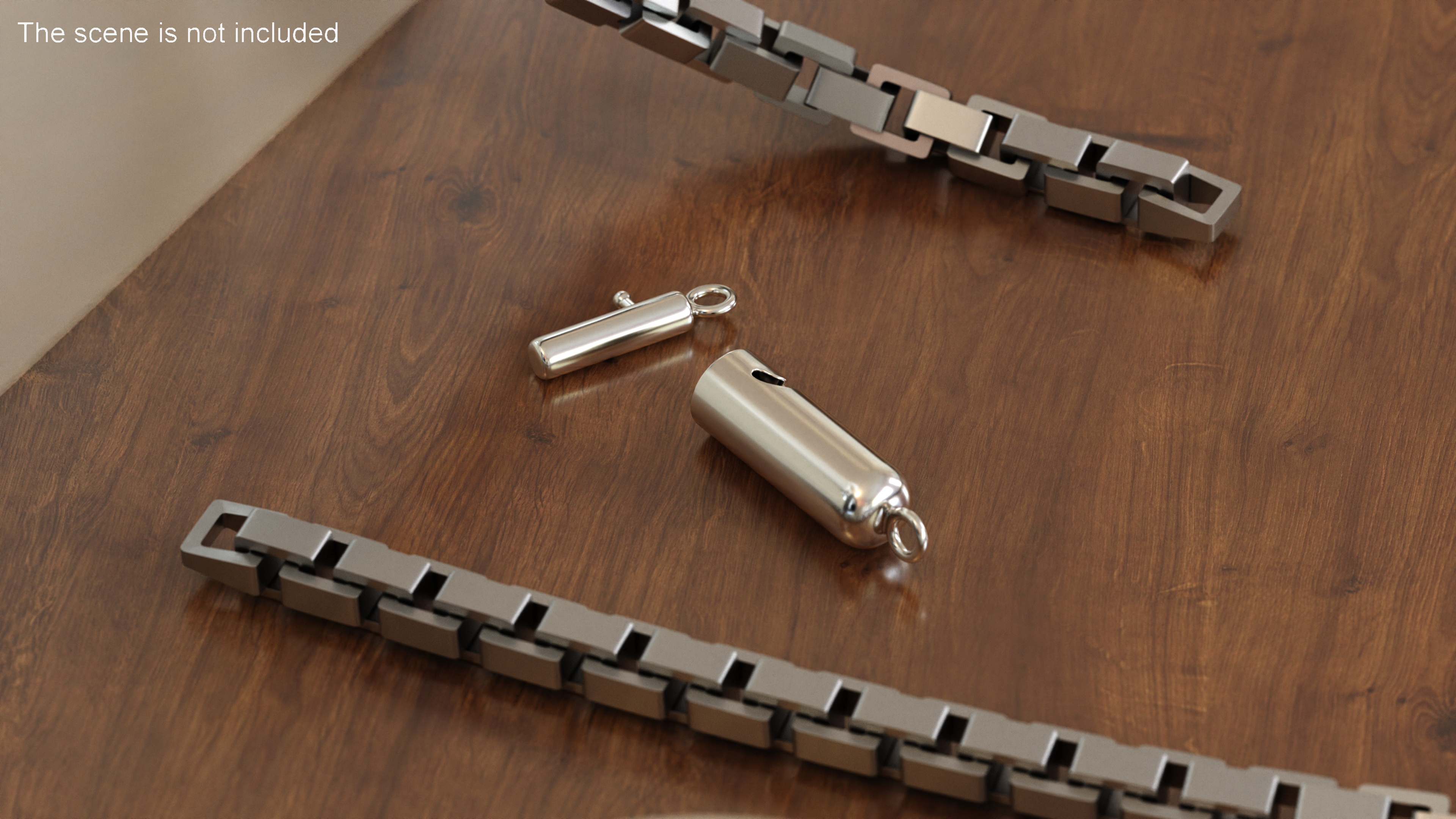 3D model Jewelry Clasps Set Silver
