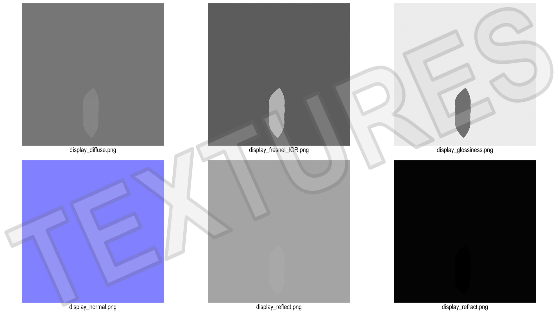 3D model Display Stand for Glasses Grey