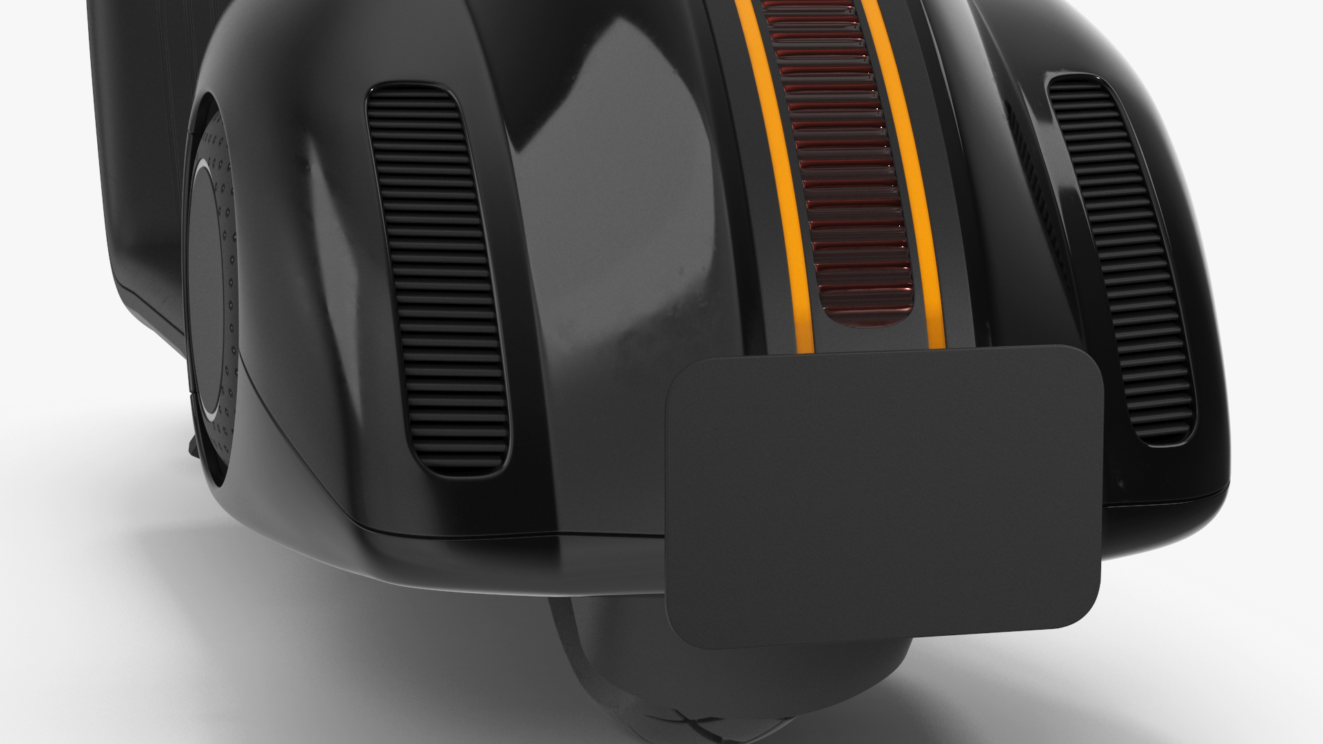 Modern Electric Scooter Black 3D model