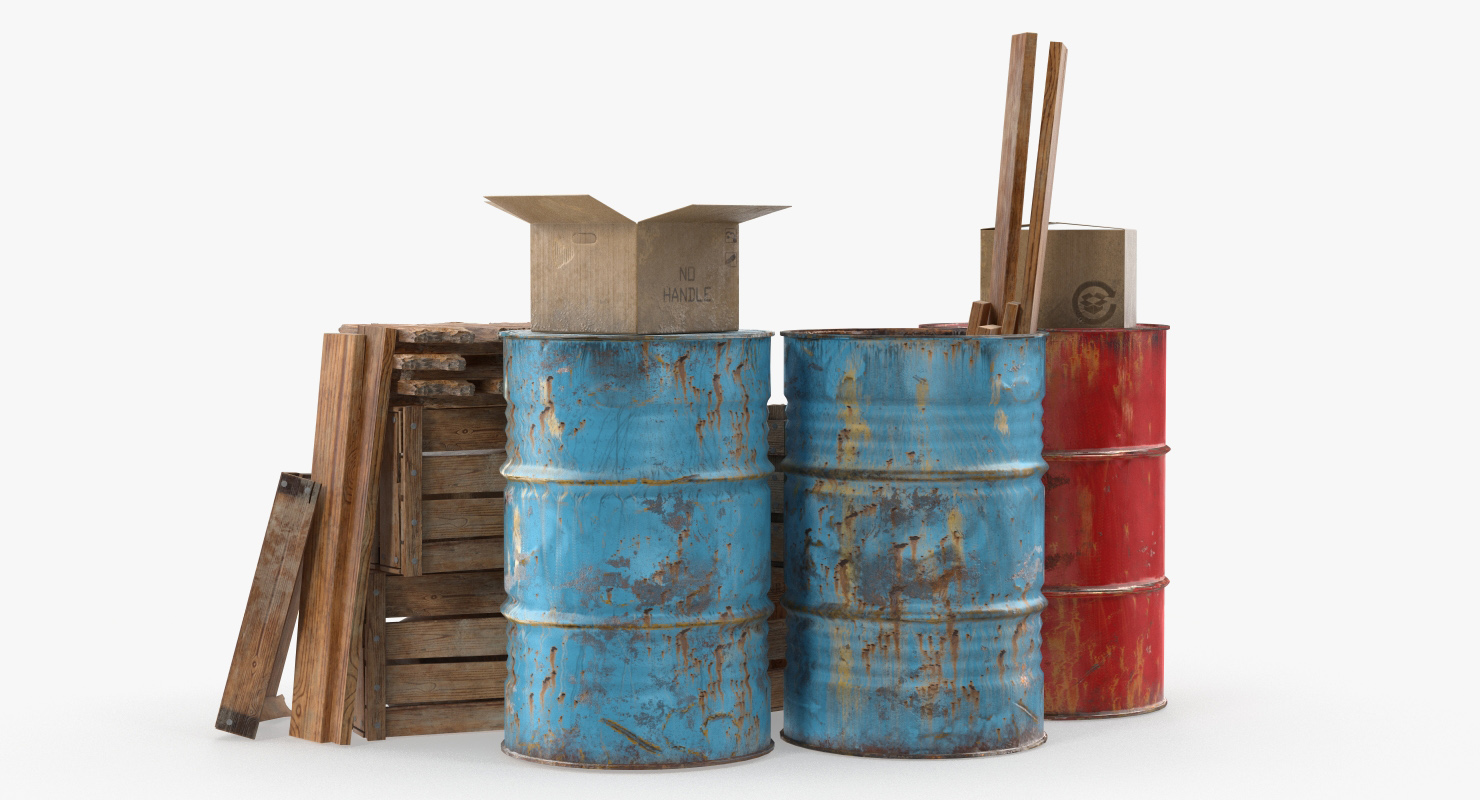 3D model Scrap Stacked Debris