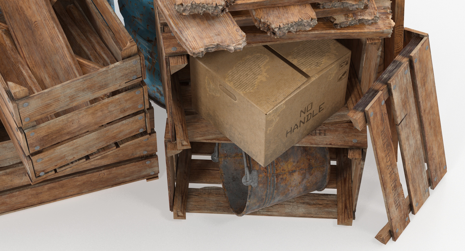 3D model Scrap Stacked Debris
