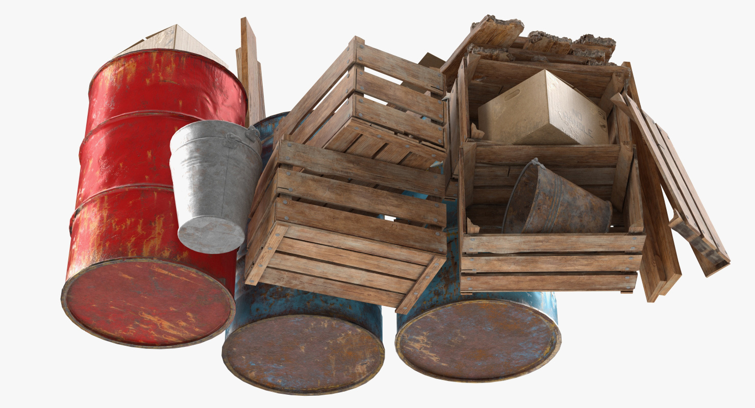 3D model Scrap Stacked Debris