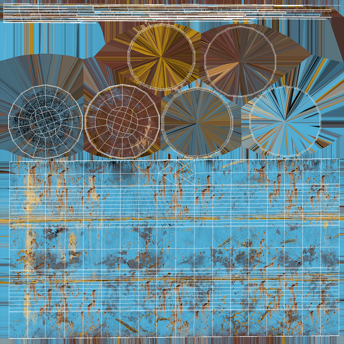 3D model Scrap Stacked Debris