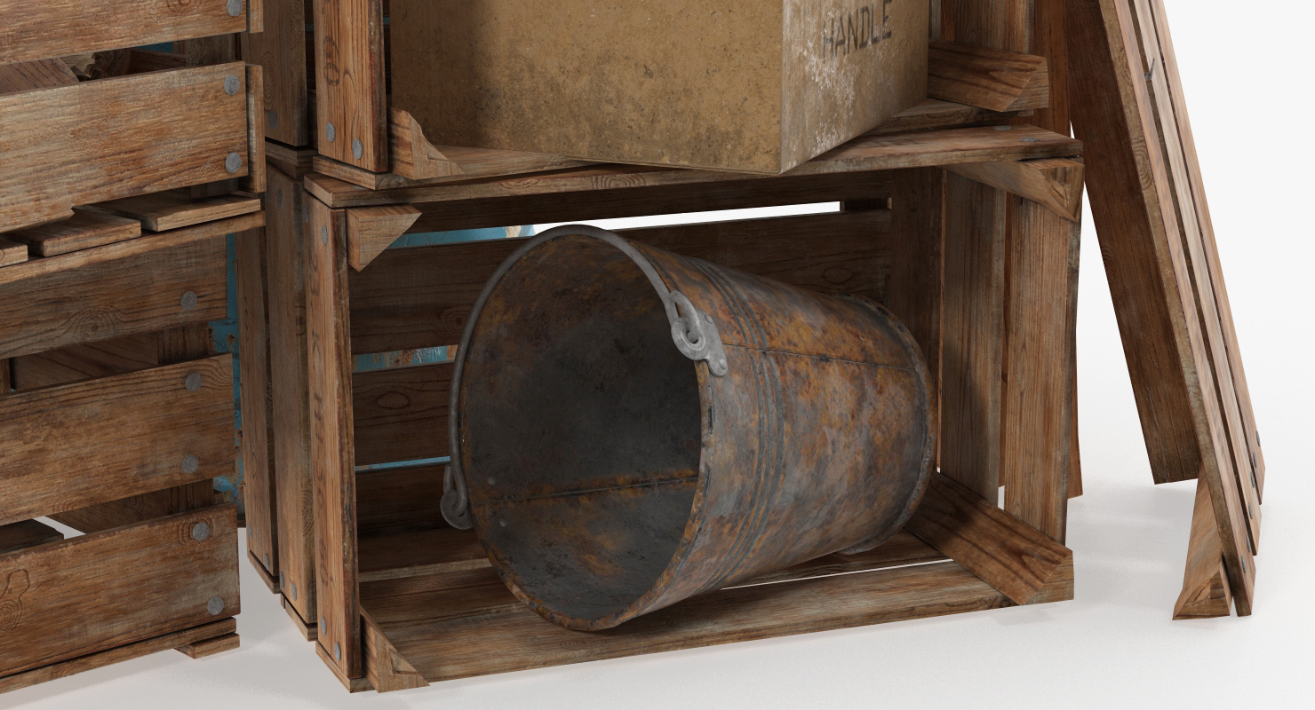 3D model Scrap Stacked Debris