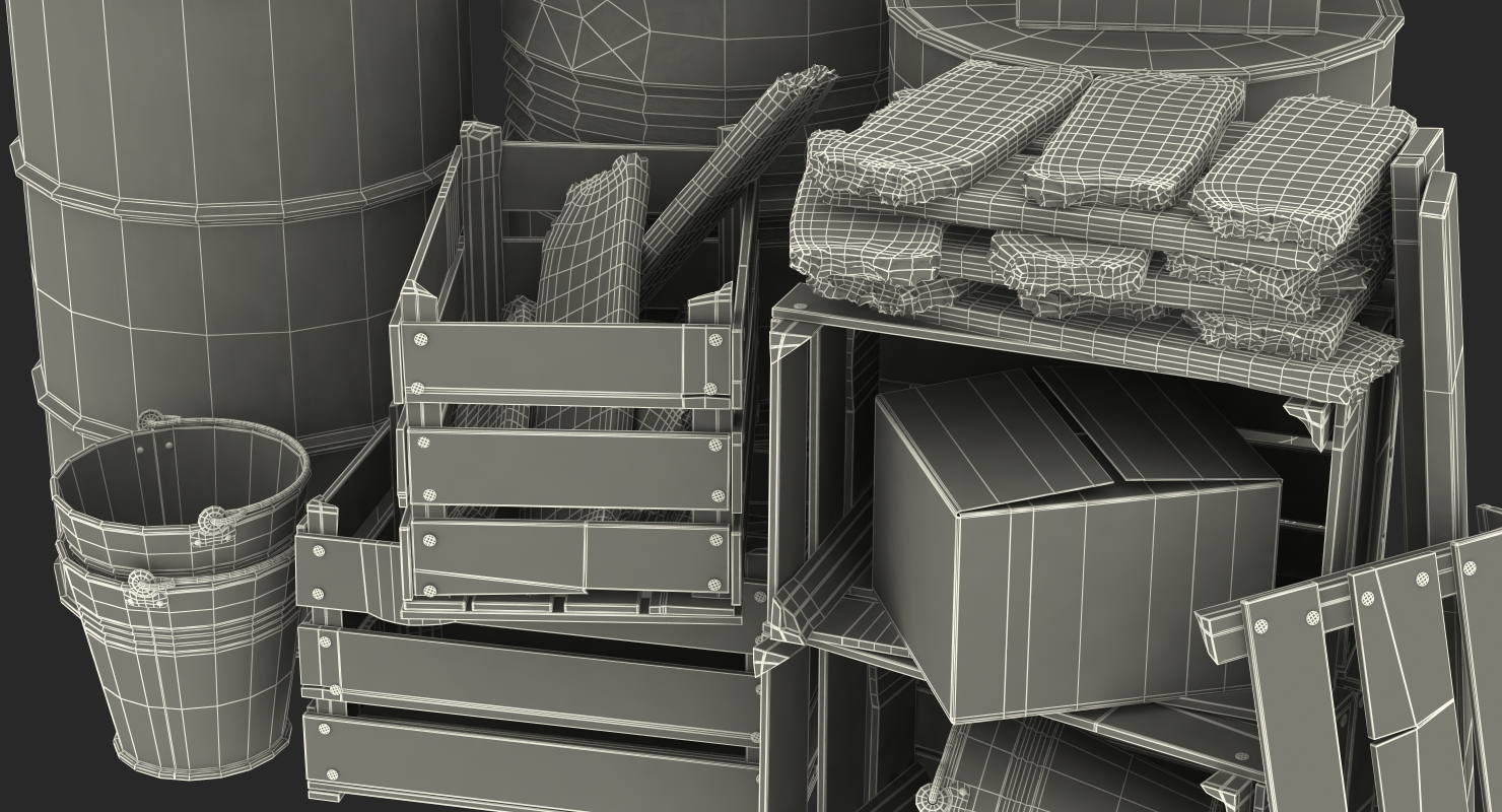 3D model Scrap Stacked Debris