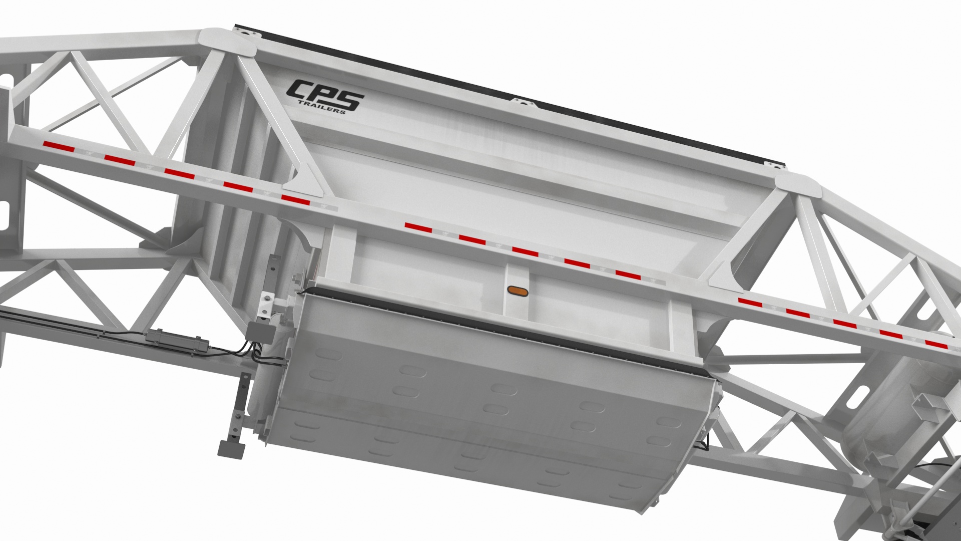 3D Mack CHU613 Truck with Manac Bottom Dump Trailer model