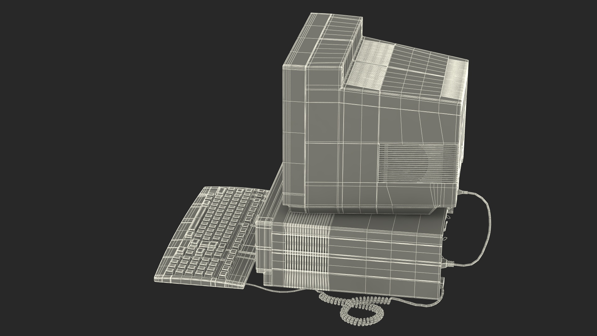 3D Old Classic Personal Desktop PC