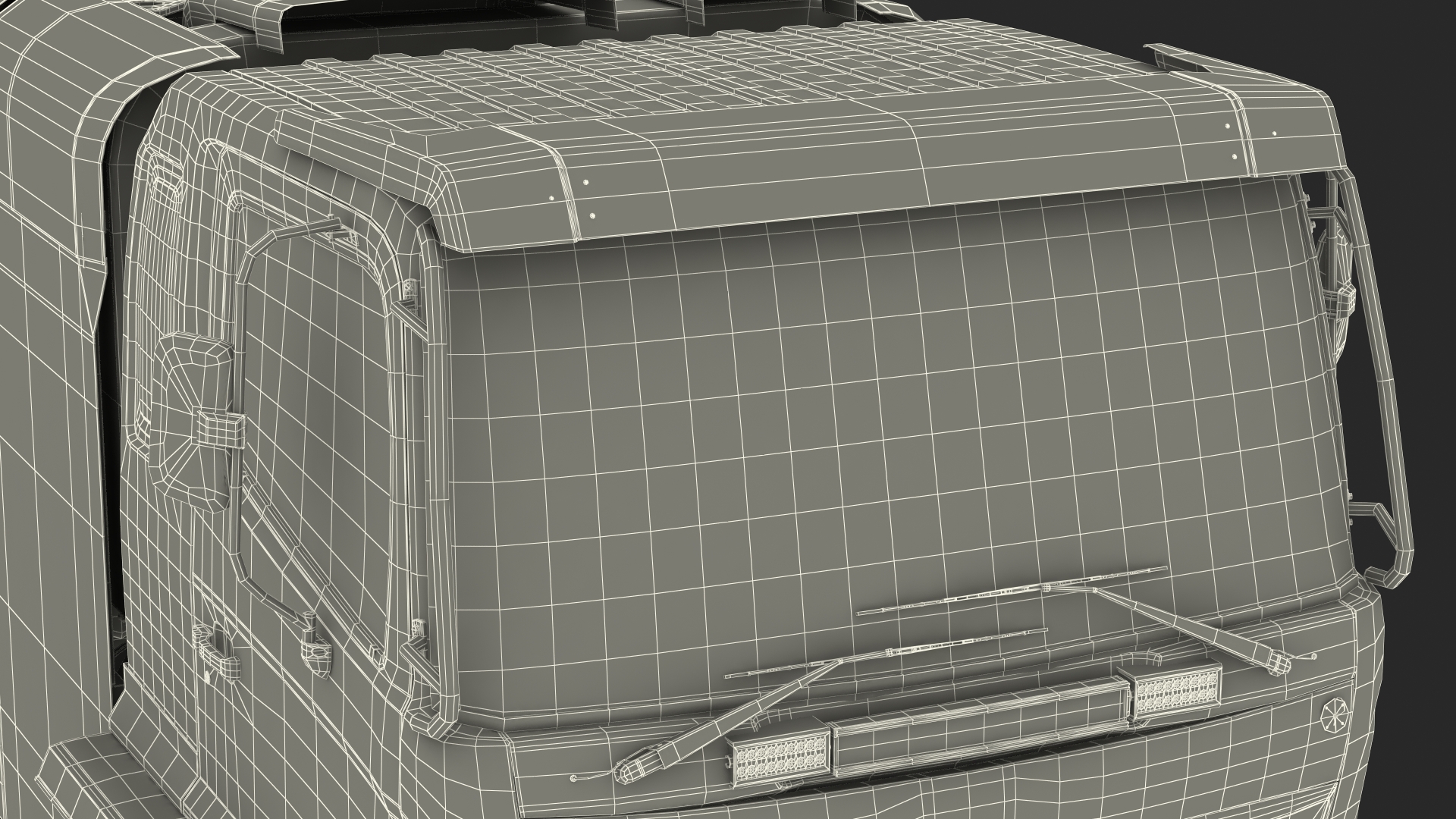 3D model Hino Ranger Dakar Rally Truck Simple Interior
