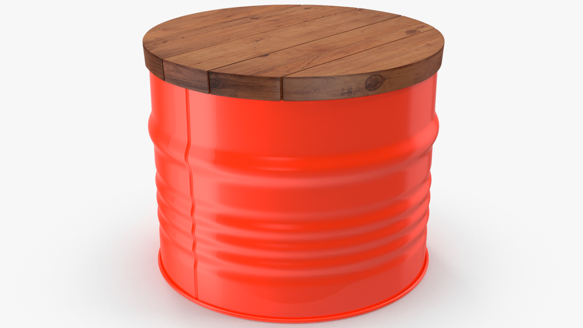 3D model Upcycled Steel Drum Barrel Furniture Set