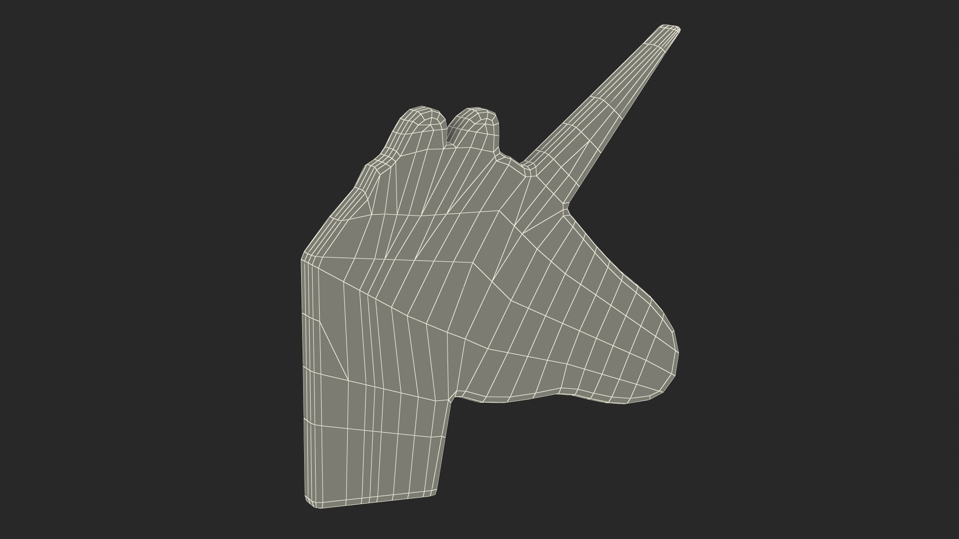3D Unicorn Emoji model
