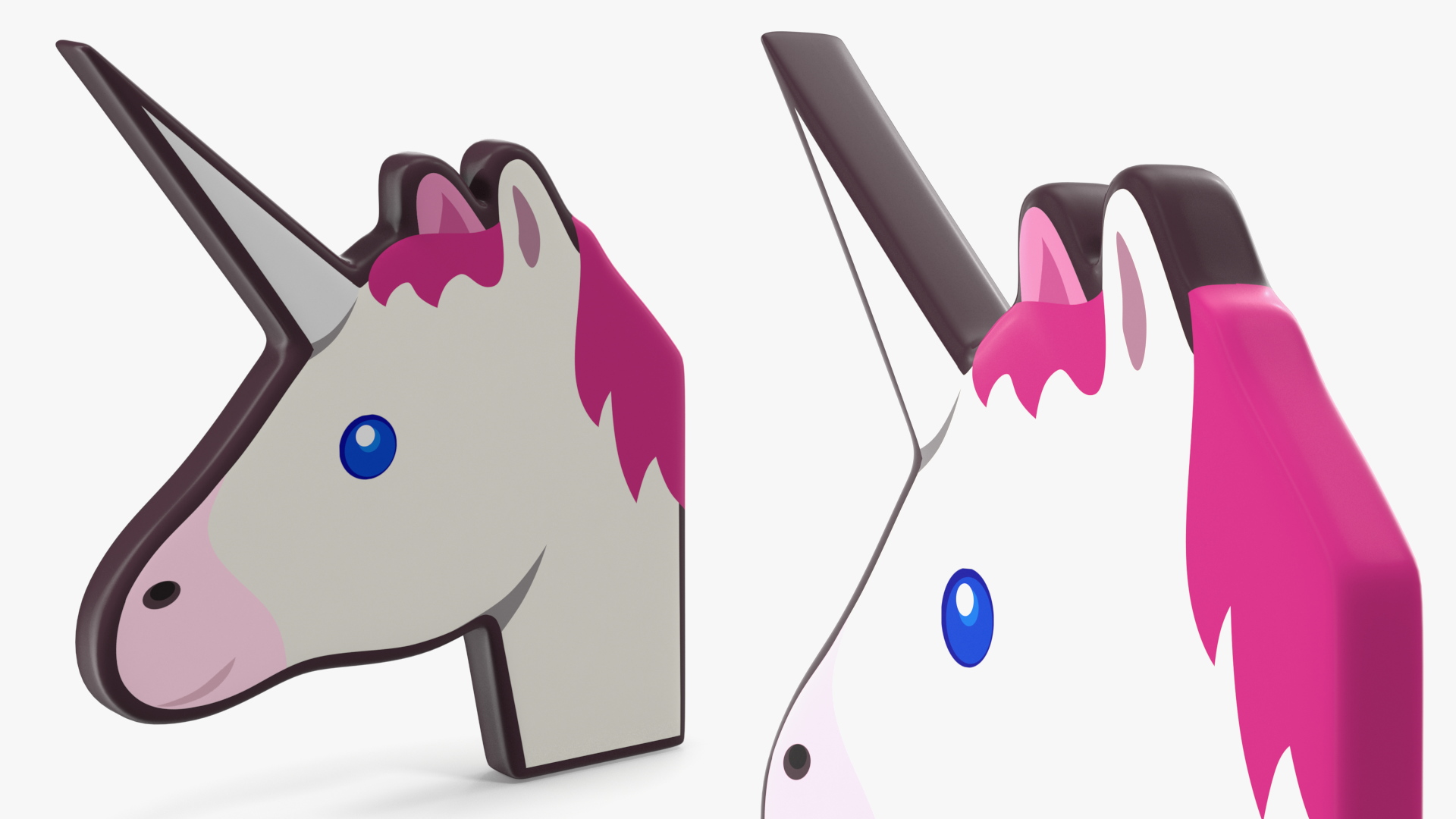 3D Unicorn Emoji model