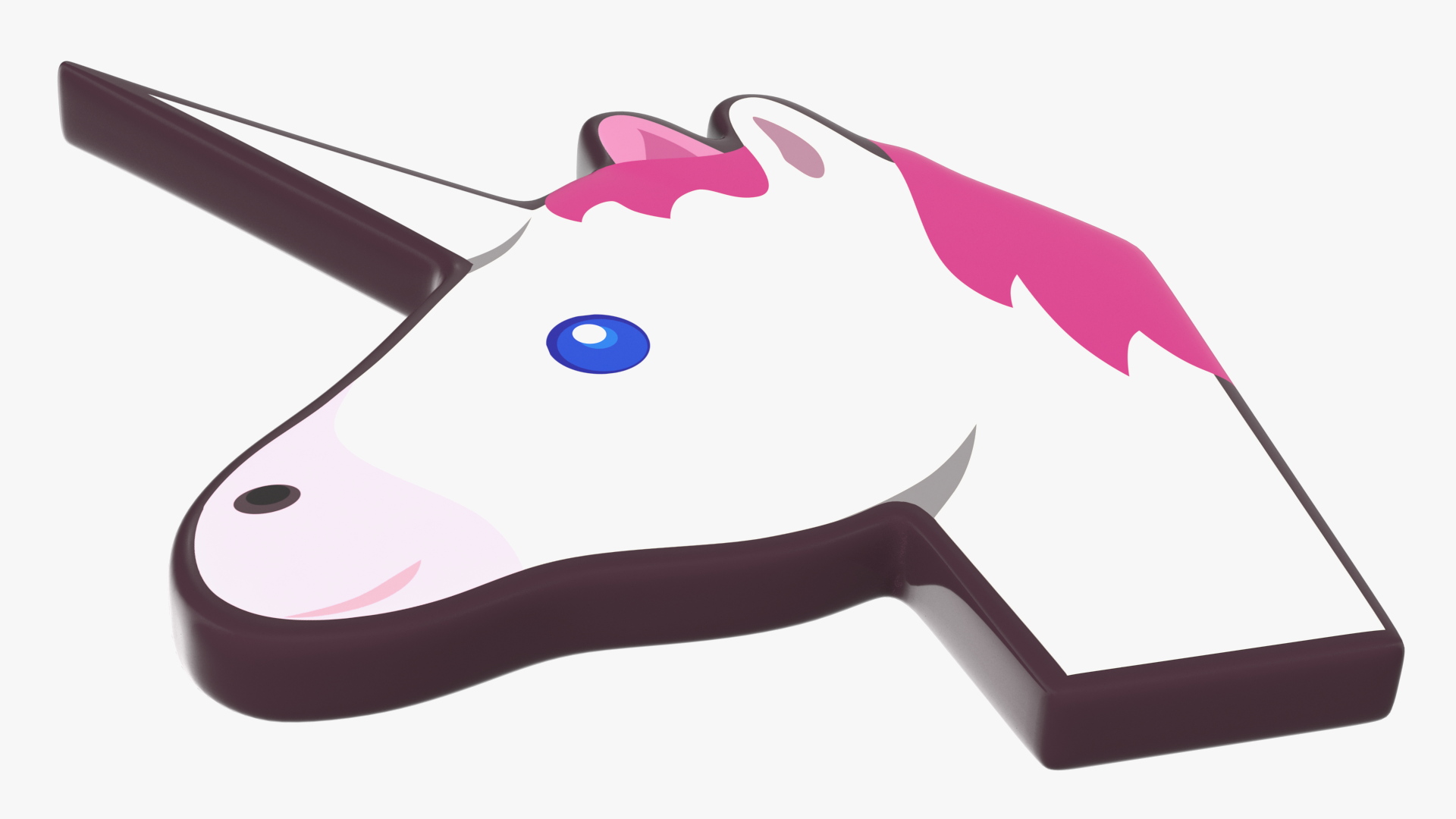 3D Unicorn Emoji model