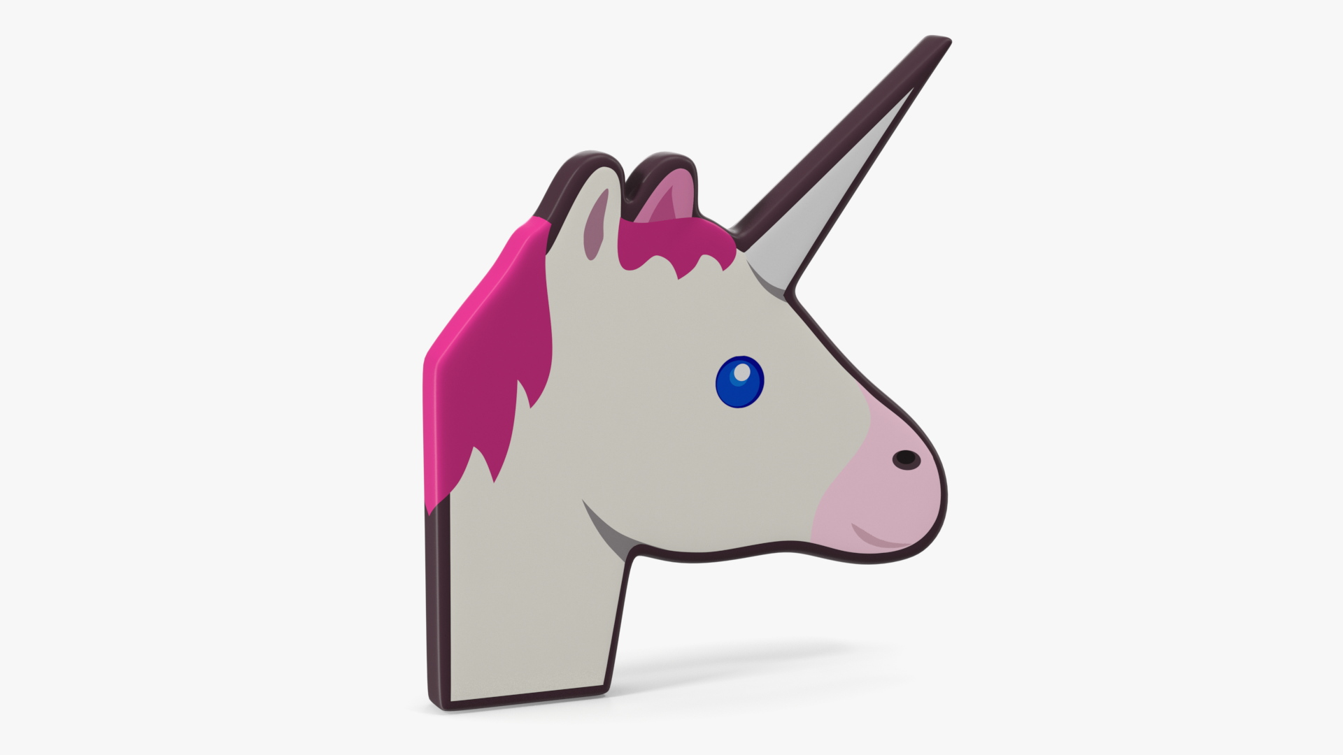 3D Unicorn Emoji model