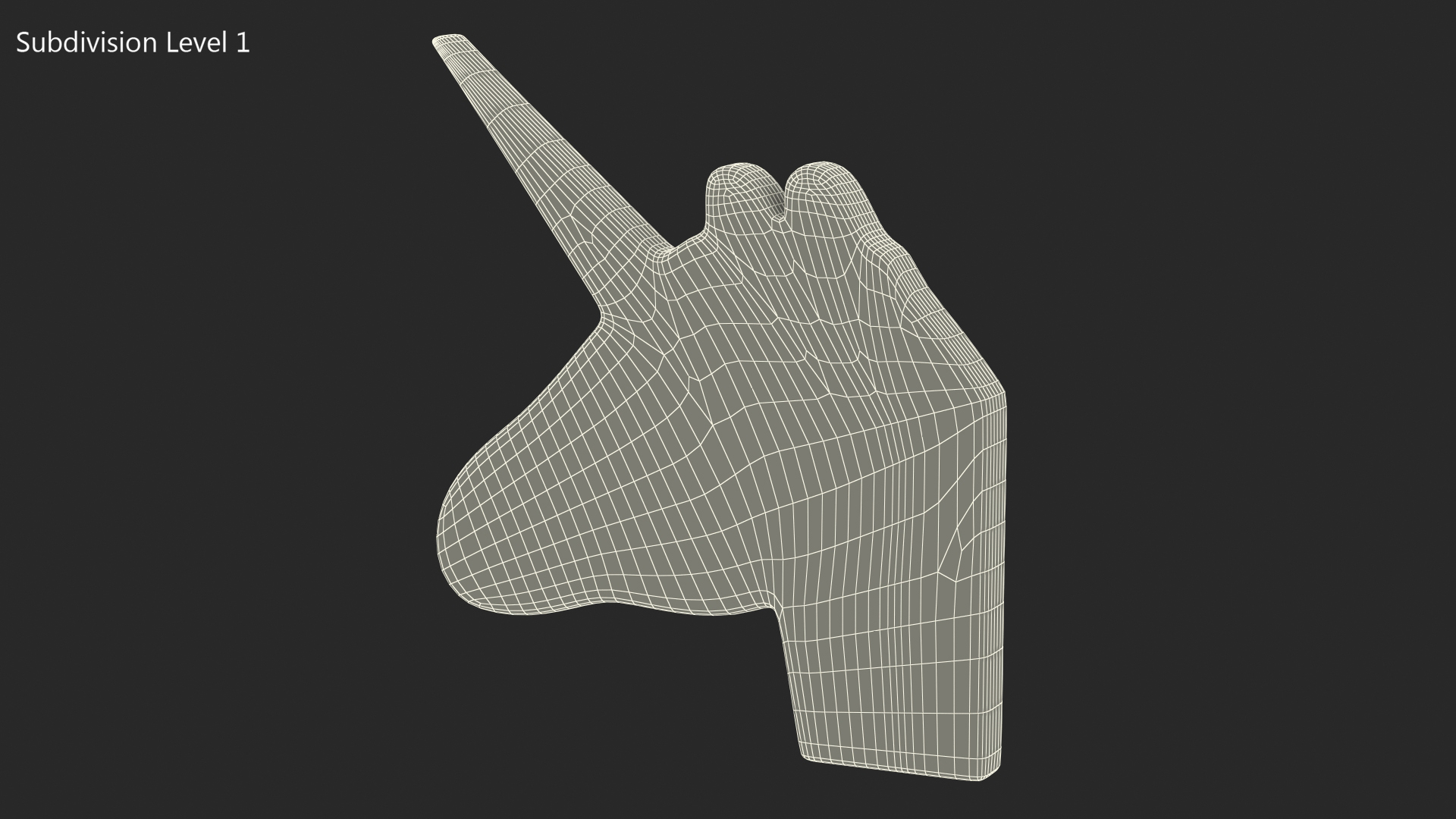 3D Unicorn Emoji model