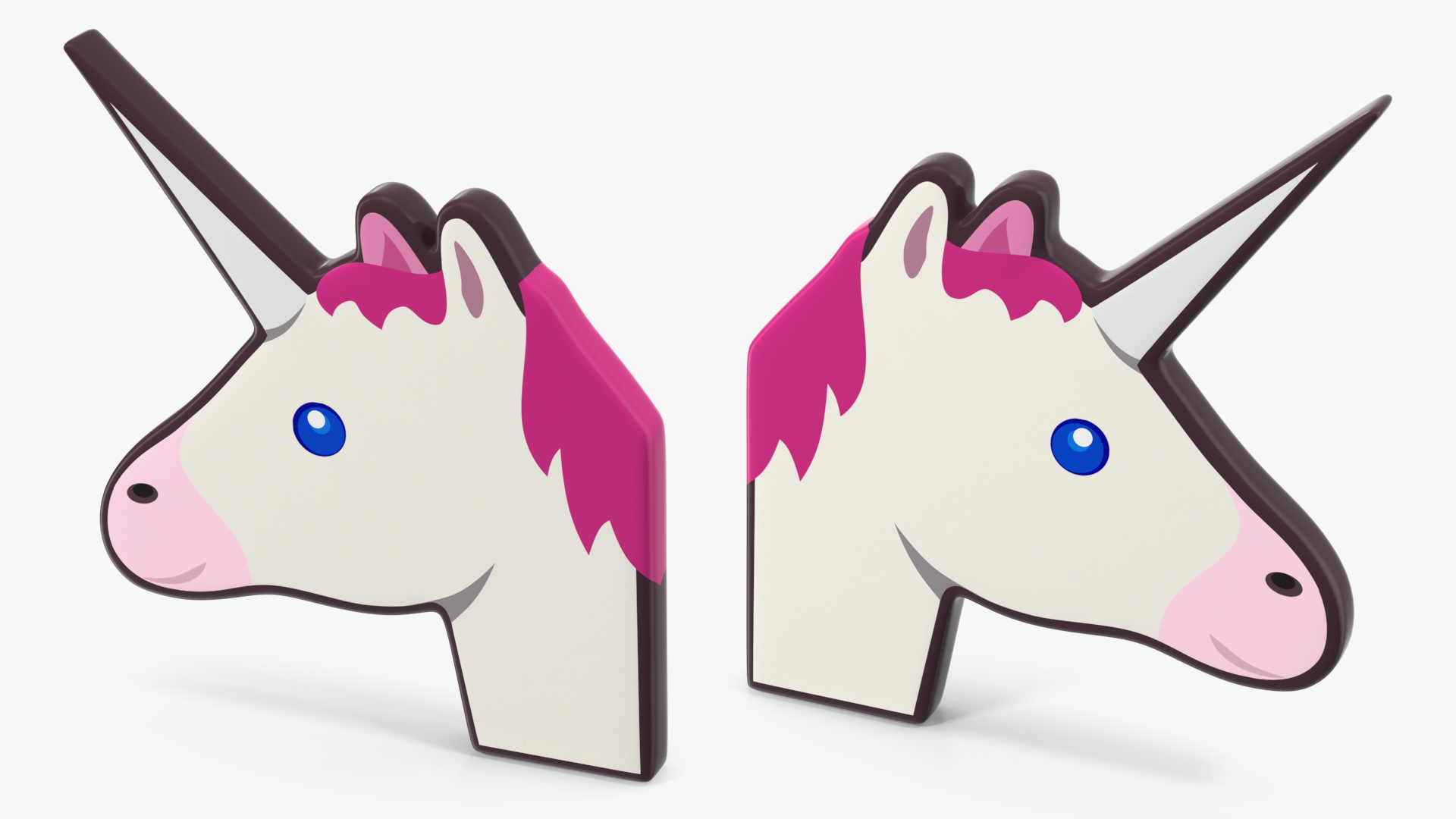 3D Unicorn Emoji model