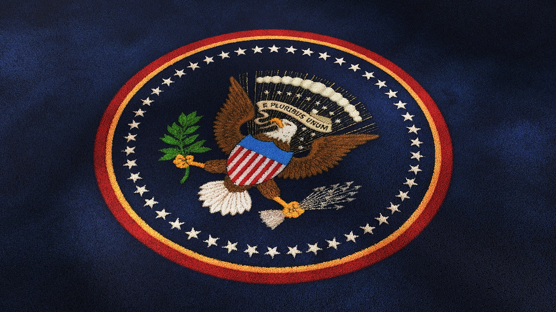 Oval Office Presidential Seal Rug Fur - view 3