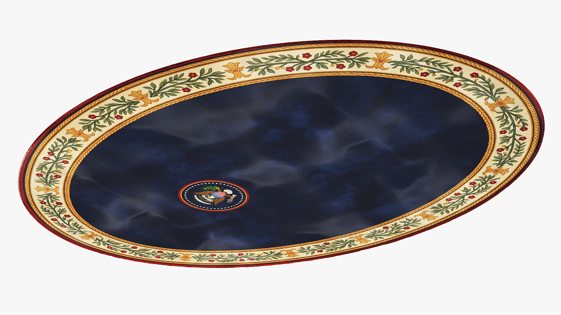 Oval Office Presidential Seal Rug Fur - view 5