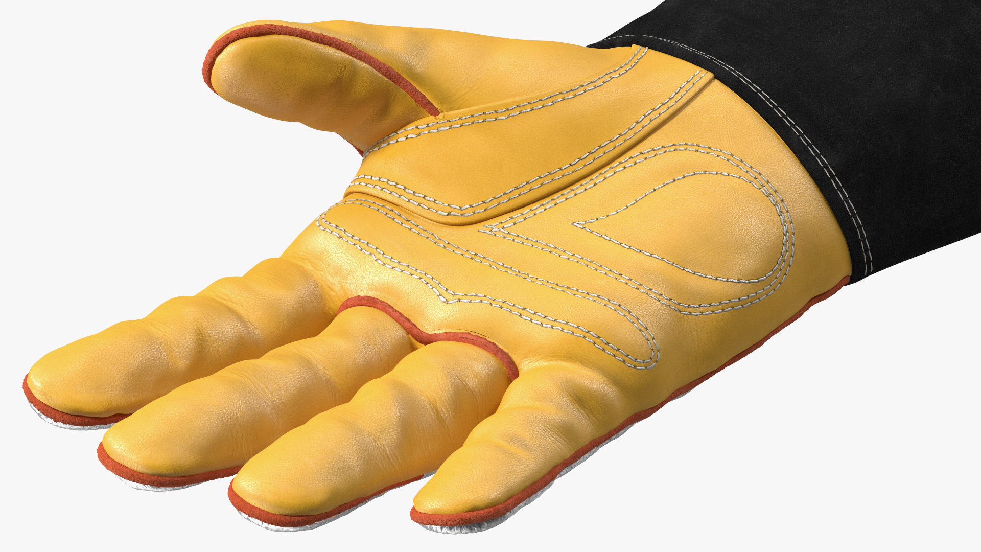 Lincoln Electric Reflective Welding Gloves Rigged 3D model
