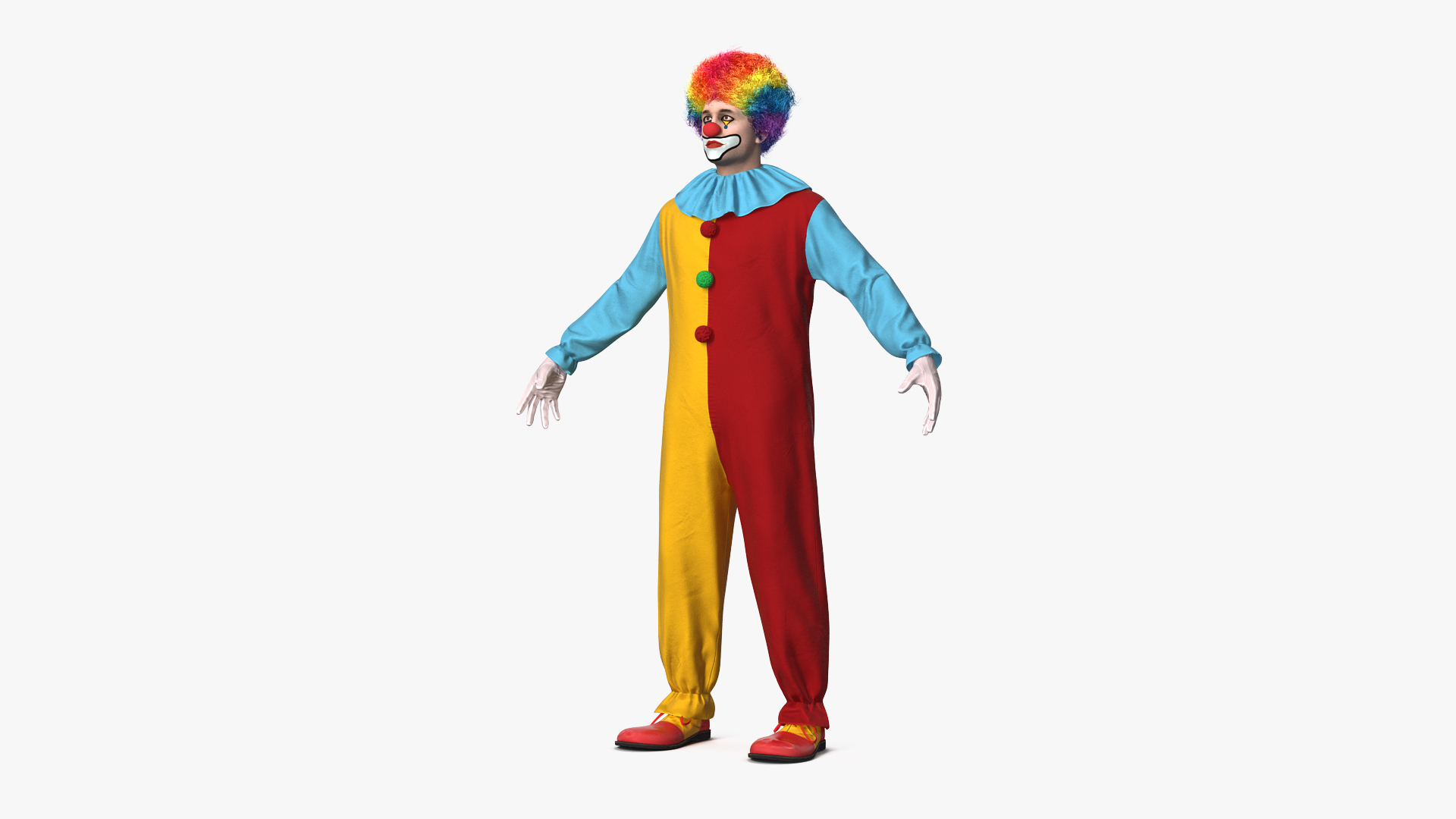 Clown Suit Fur 3D model