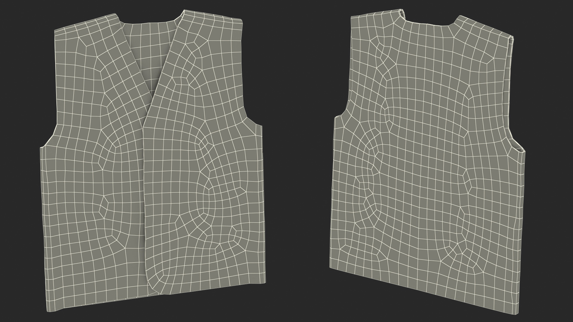 3D model Orange Hi Vis Safety Vest