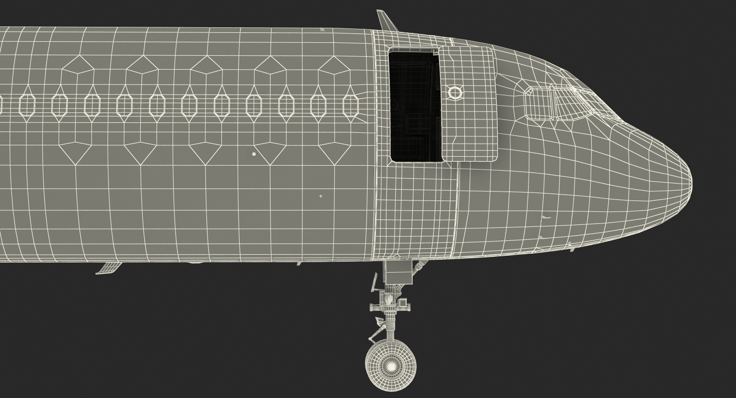 3D Airbus A321 NEO Delta Rigged model
