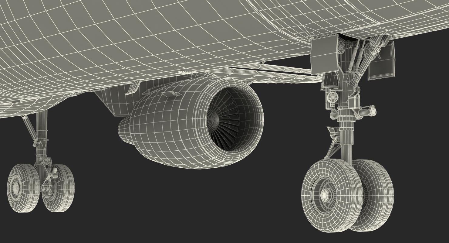 3D Airbus A321 NEO Delta Rigged model