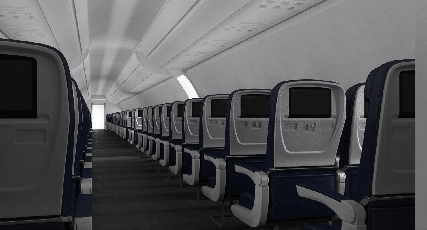 3D Airbus A321 NEO Delta Rigged model