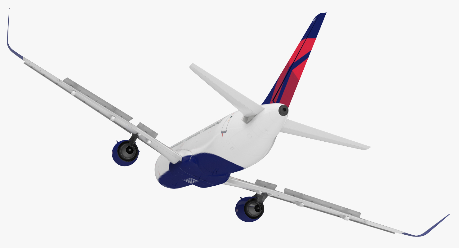 3D Airbus A321 NEO Delta Rigged model