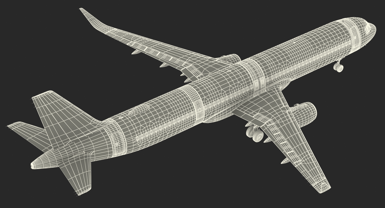 3D Airbus A321 NEO Delta Rigged model