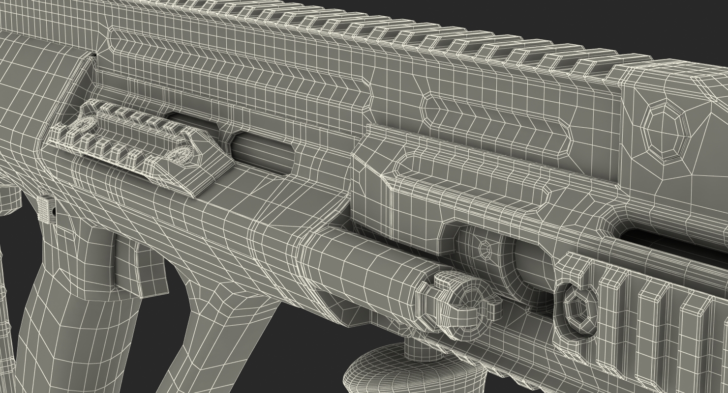 3D Austrian Bullpup Rifle Steyr AUG A3 Green