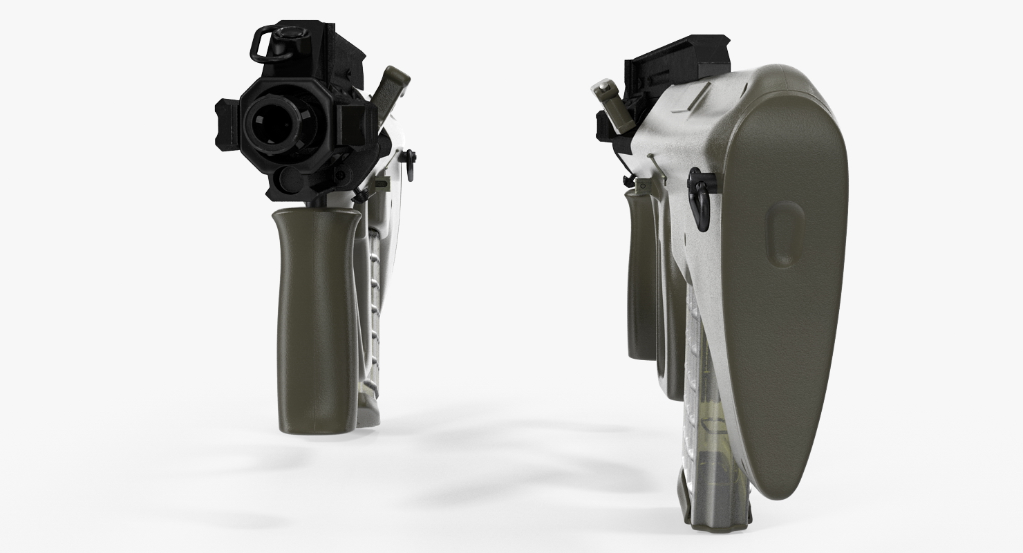 3D Austrian Bullpup Rifle Steyr AUG A3 Green
