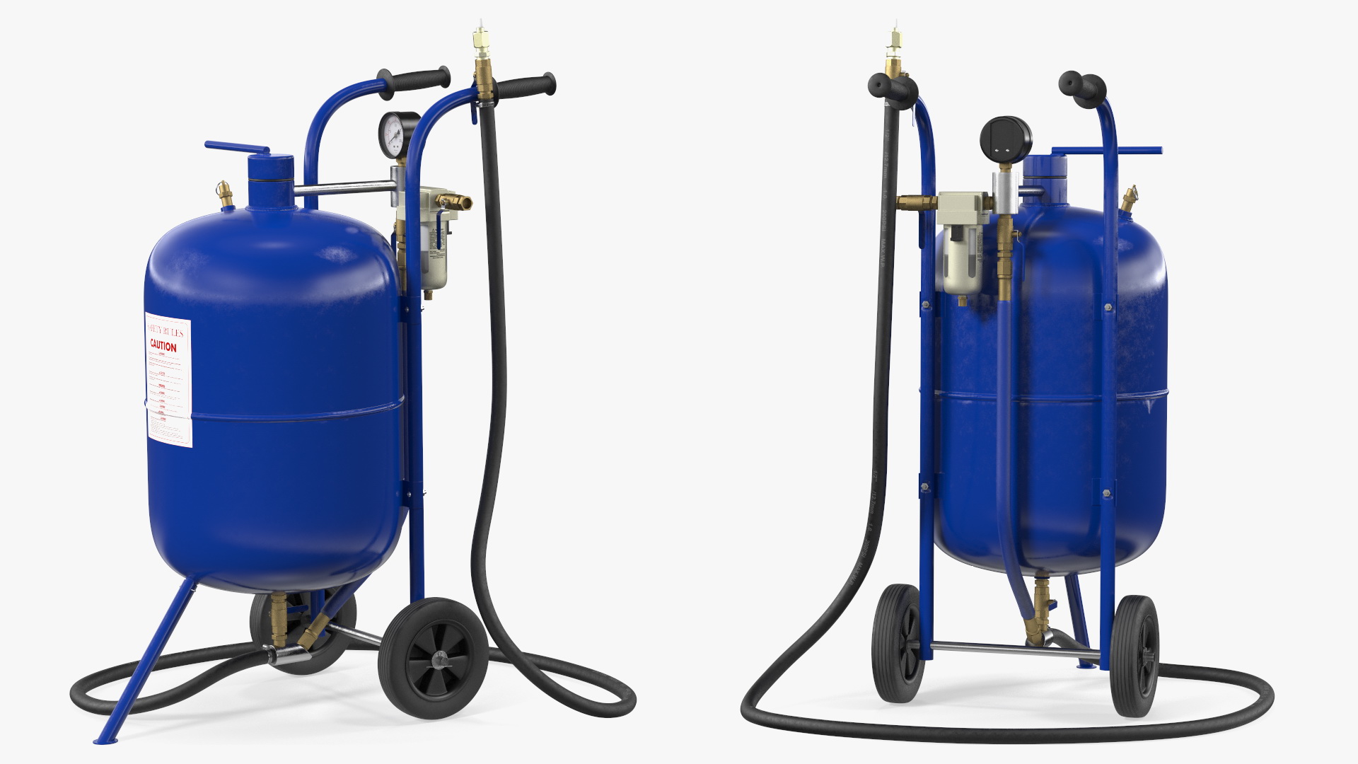 3D model Sandblasting Machine Blue