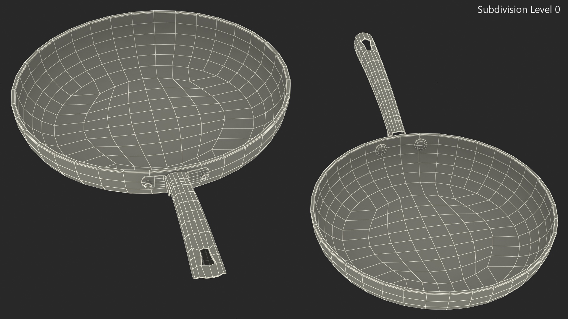 Frying Pan Set Generic 3D