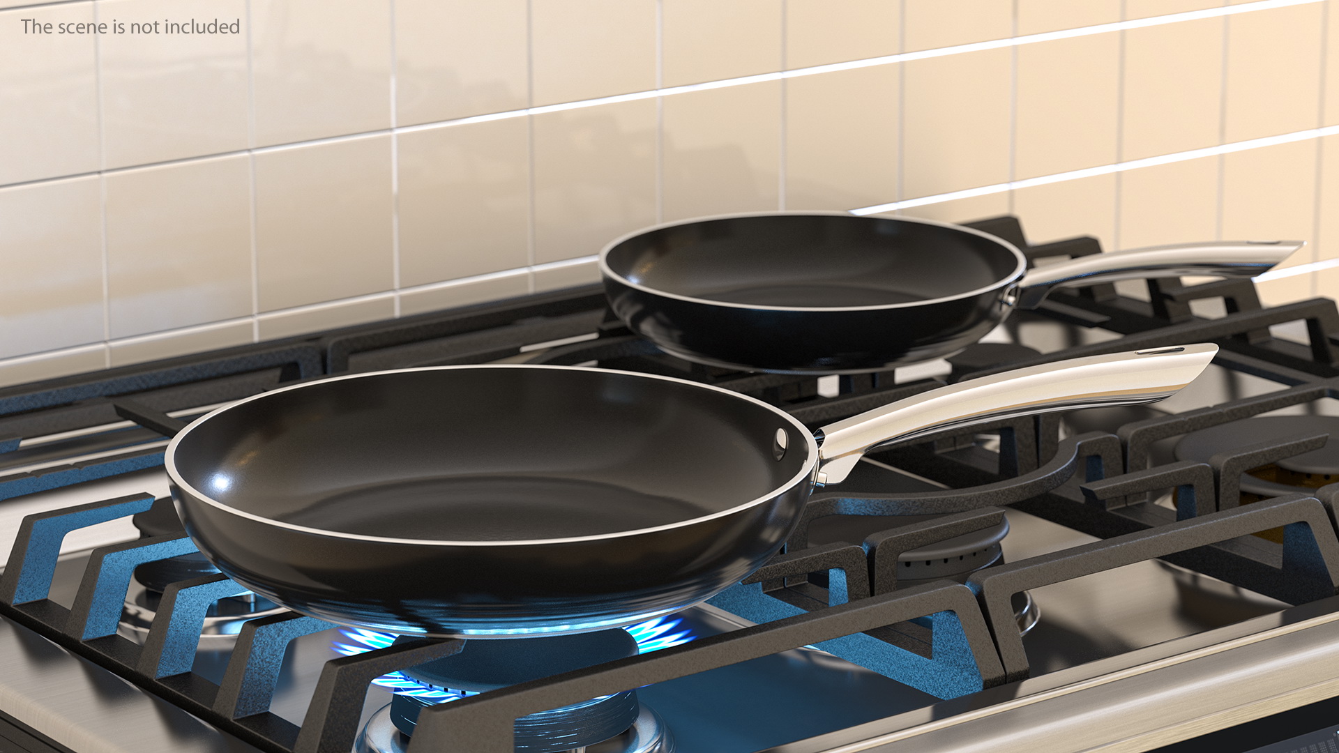 Frying Pan Set Generic 3D