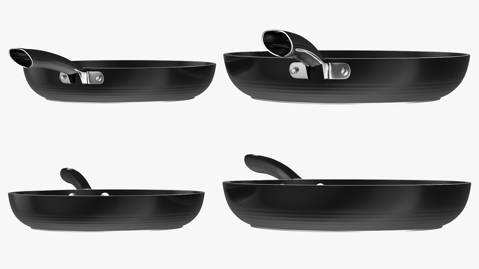 Frying Pan Set Generic 3D