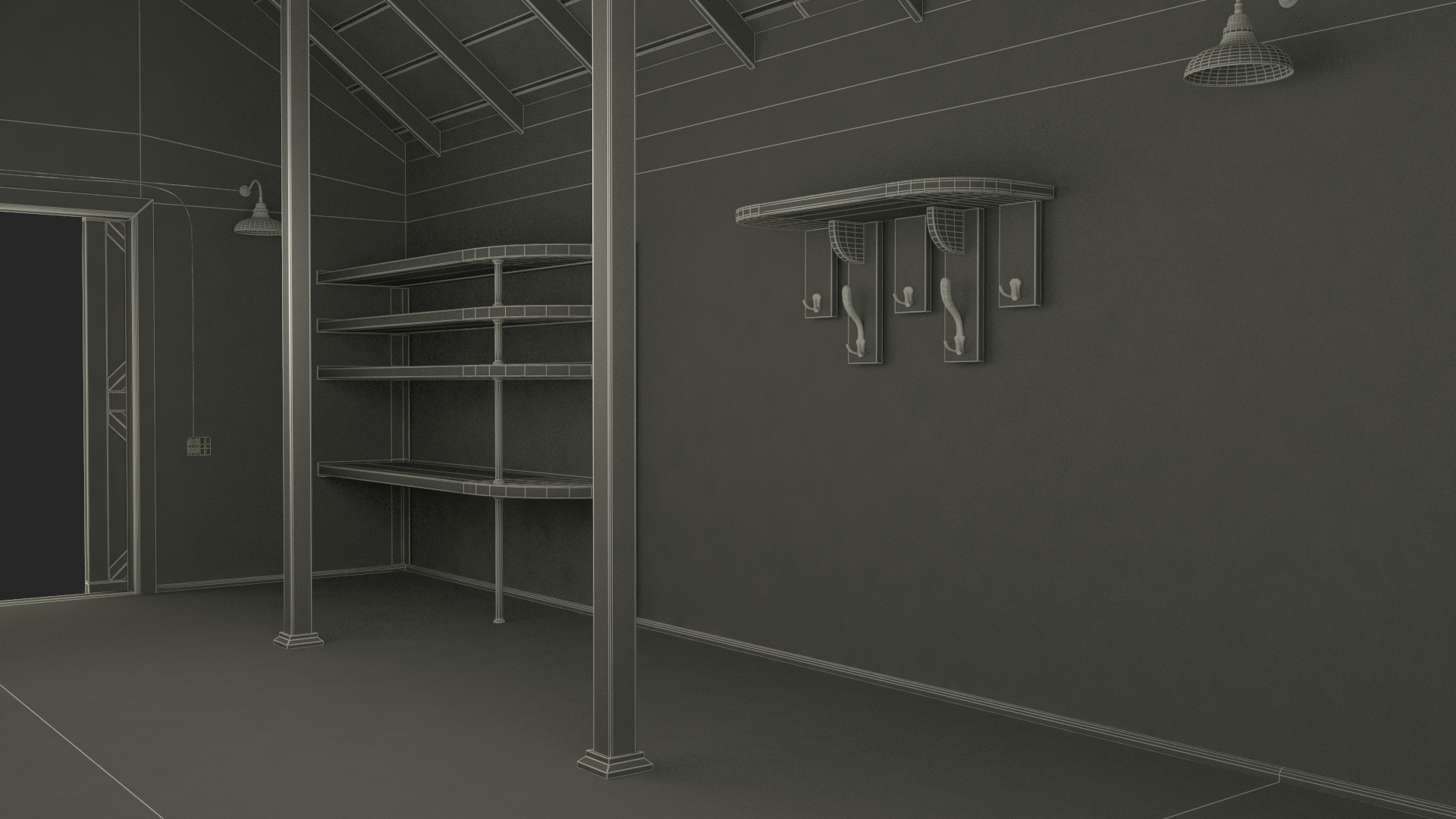 Barn Silo Red Old 3D