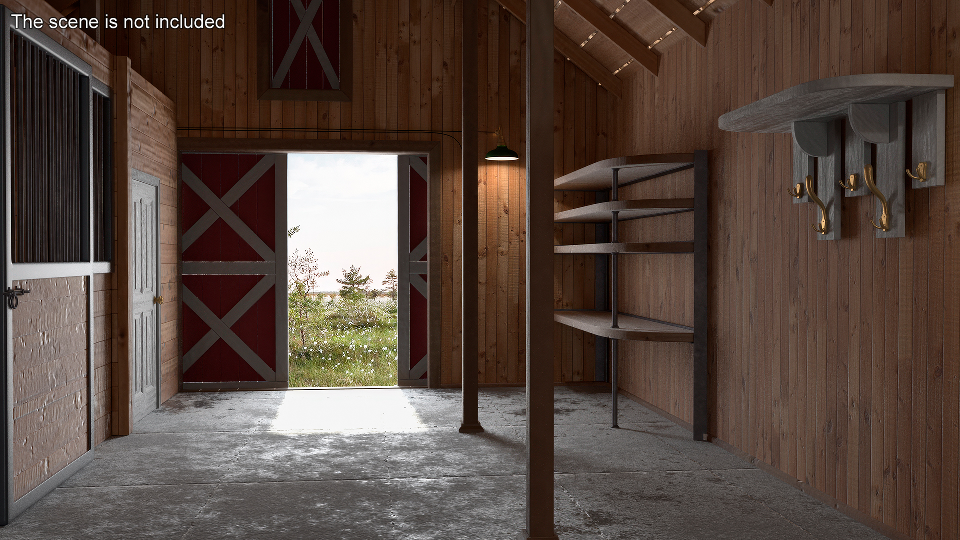 Barn Silo Red Old 3D