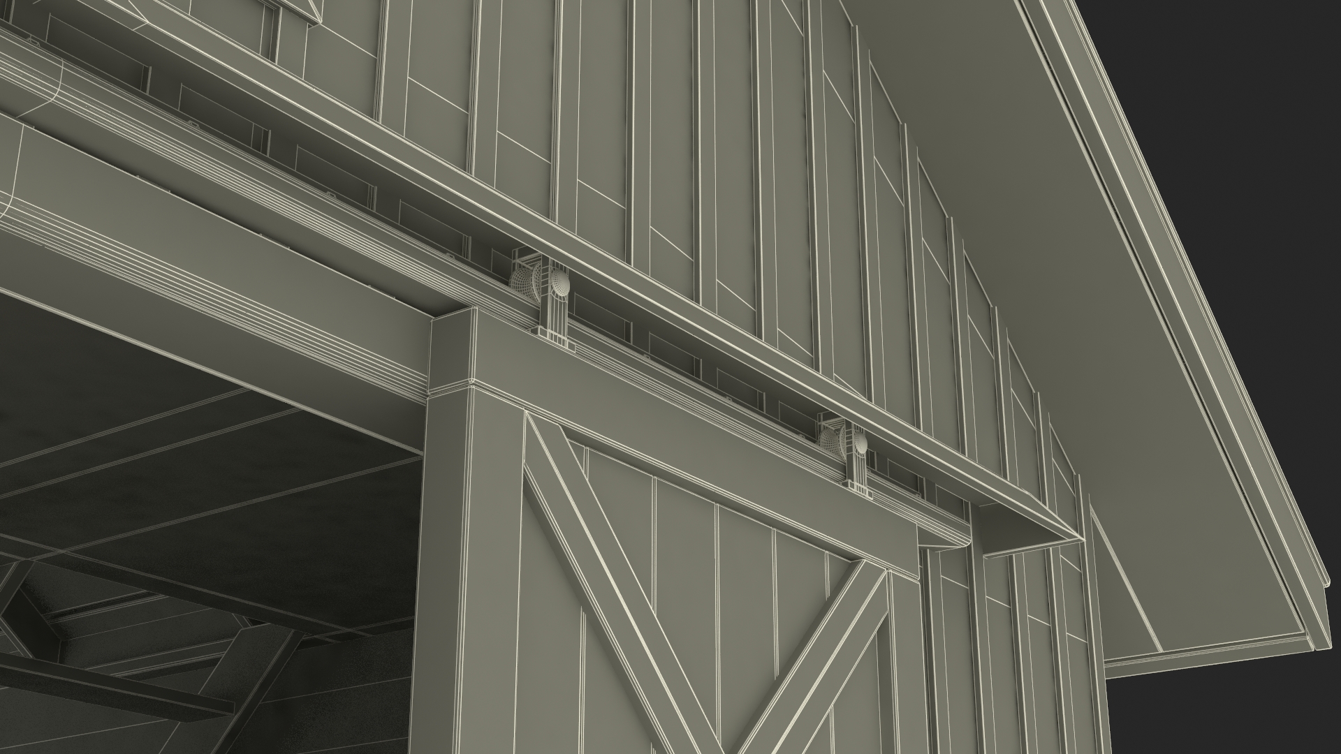 Barn Silo Red Old 3D