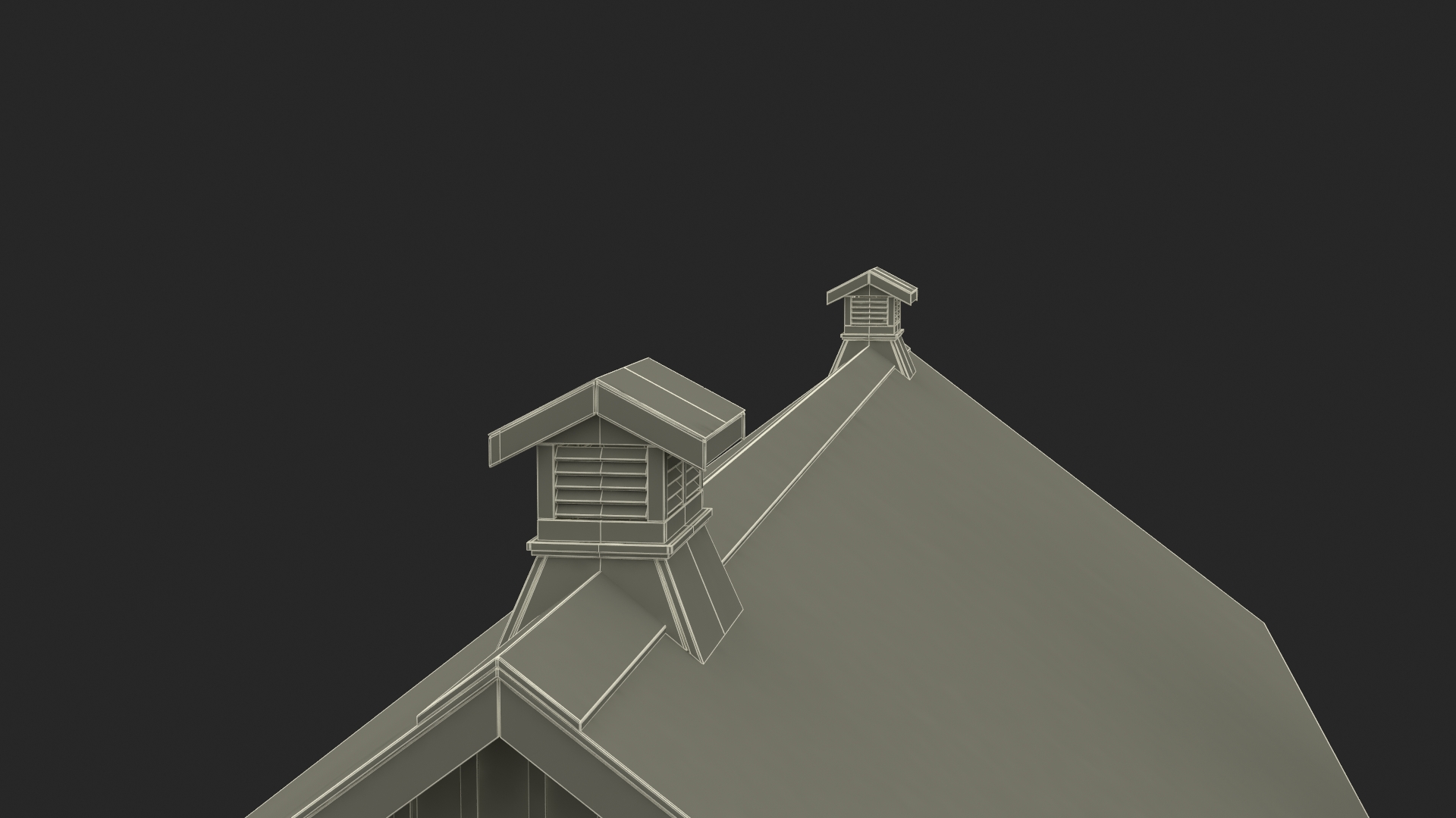 Barn Silo Red Old 3D