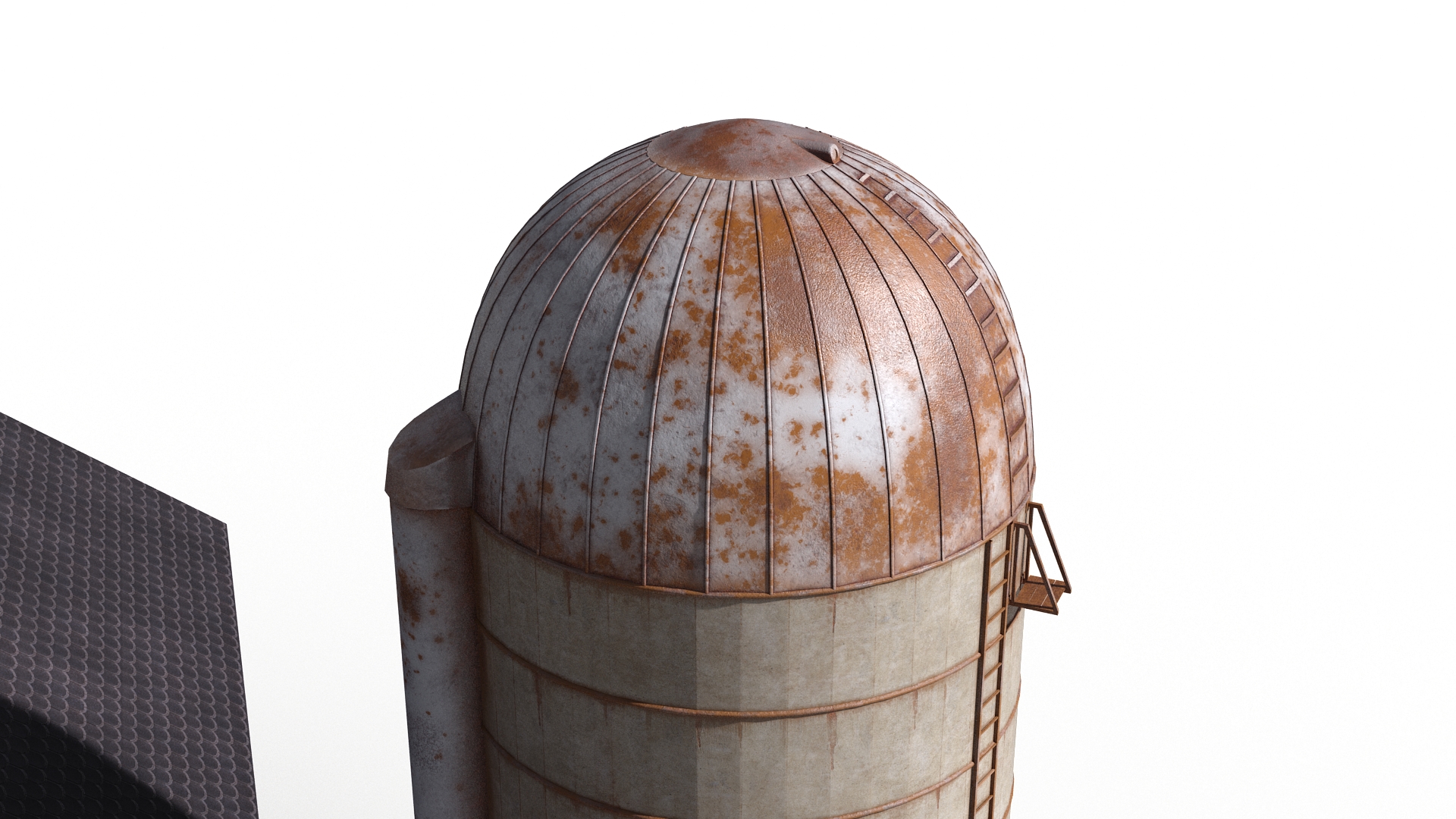 Barn Silo Red Old 3D