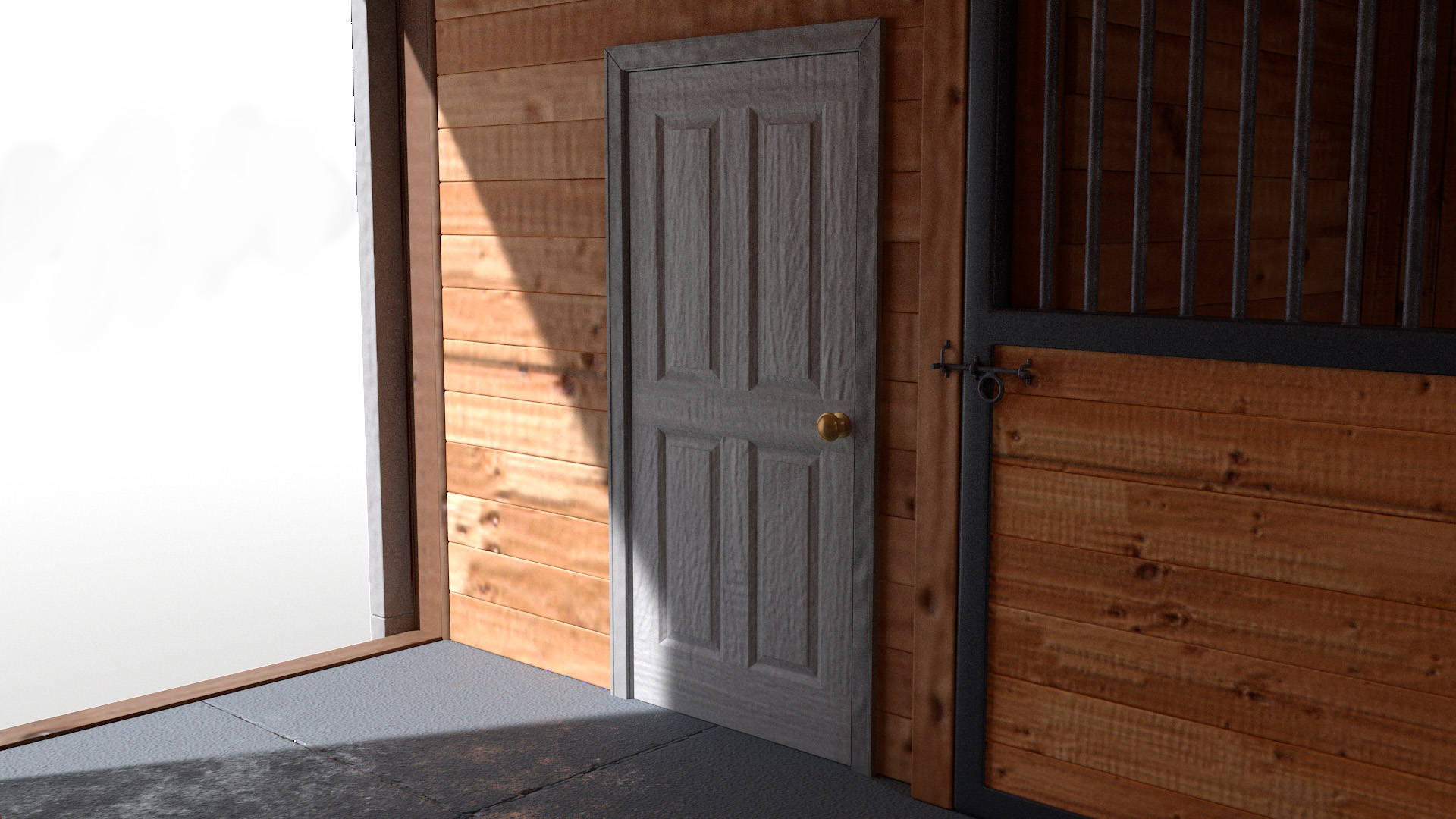 Barn Silo Red Old 3D