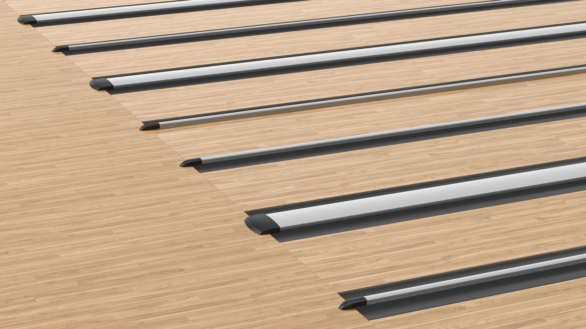 3D Bowling Alley Lane model