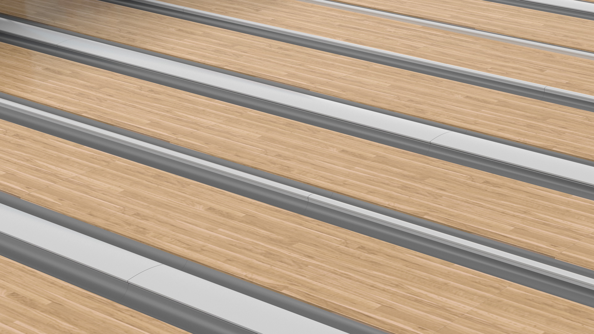 3D Bowling Alley Lane model
