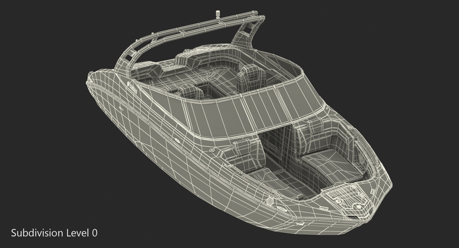 3D model Sportboat Yamaha 242 Limited S