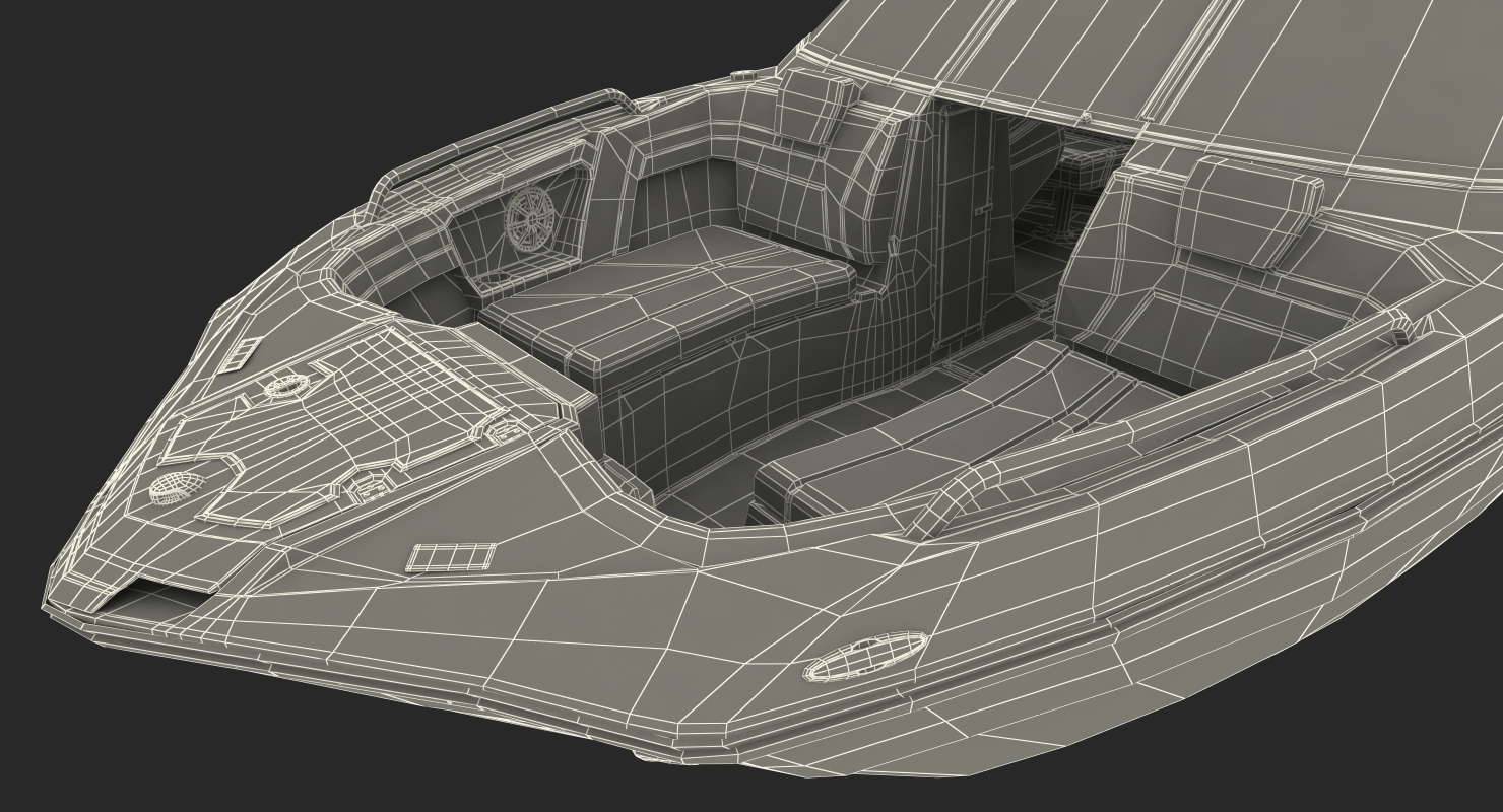 3D model Sportboat Yamaha 242 Limited S