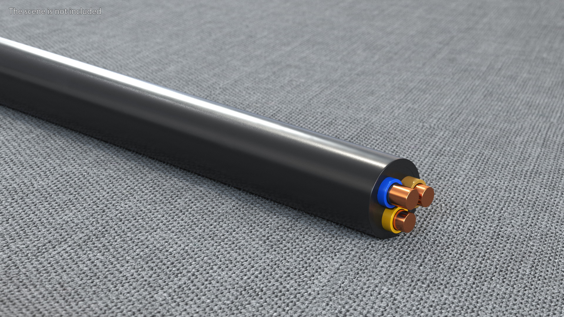 3D model Type D Electric Plug Grounded Rigged for Cinema 4D
