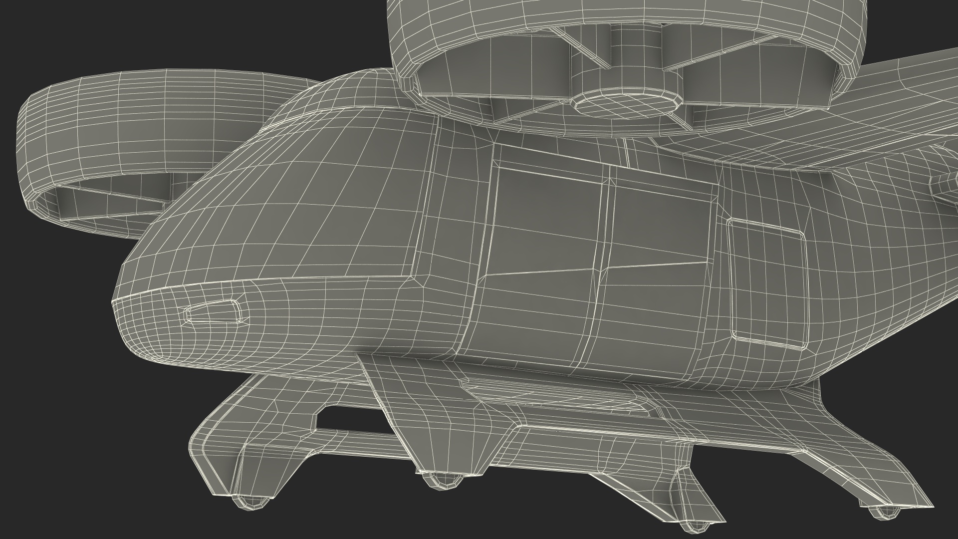3D Flying Taxi Bell Nexus Rigged for Maya model