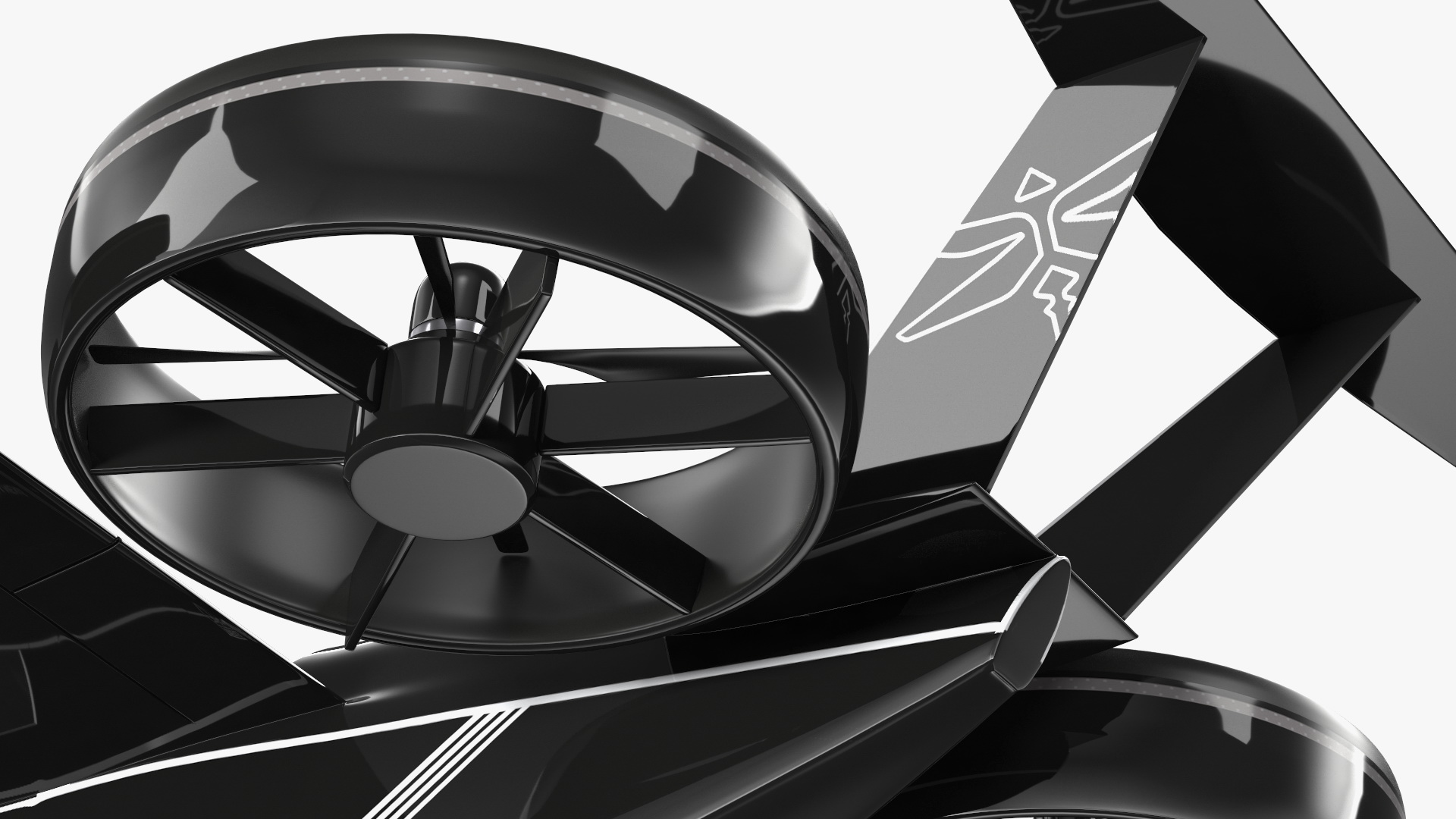 3D Flying Taxi Bell Nexus Rigged for Maya model